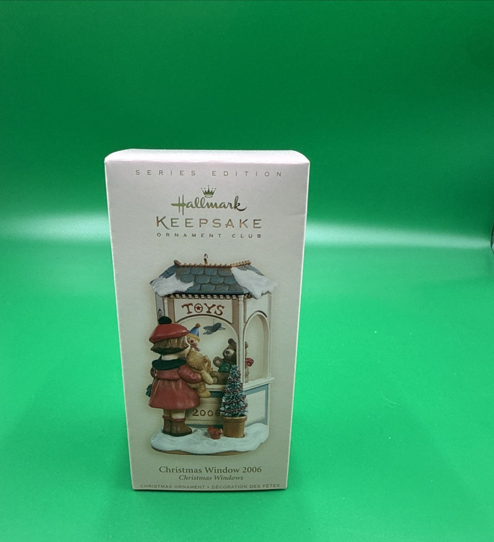 Hallmark Keepsake Ornament Club Christmas Window 2006 Toy Store 4th in Series